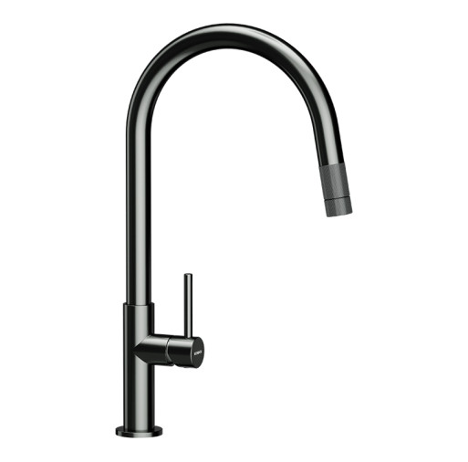 536120GUB Baterie bucatarie Schock Talia Gunmetal cu cap extractibil, 2 tipuri de jet, cartus ceramic -  SCHOCK 536120GUB imagine