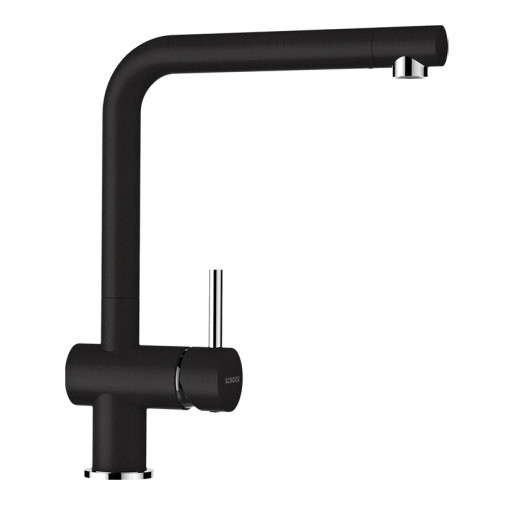 540000NERO Baterie bucatarie Schock Epos Cristalite Nero, aspect granit, cartus ceramic, negru -  SCHOCK 540000NERO imagine