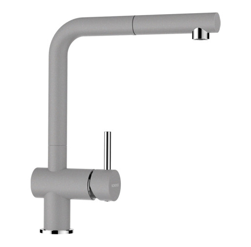 Baterie bucatarie Schock Epos Cristalite Croma cu dus extractibil, -  SCHOCK 540120CROM imagine