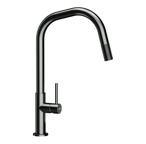 545120GUB Baterie bucatarie Schock Talinos Gunmetal cu cap extractibil, 2 tipuri de jet, cartus ceramic -  SCHOCK 545120GUB imagine