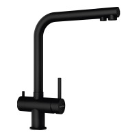 560027PURO Baterie bucatarie Schock Vitus Cristadur Puro, 3 cai, aspect granit, cartus ceramic, negru intens 560027PURO imagine 28342
