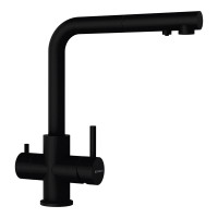 560127PURO Baterie bucatarie Schock Vitus Cristadur Puro cu cap extractibil, 3 cai, aspect granit, cartus ceramic, negru intens 560127PURO imagine 28561