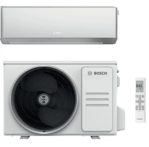 7733702579 + 7733703053 Aer conditionat BOSCH Climate 7000i, 15000 BTU, A+++/A+++, Inverter, Functie Incalzire, Wi-Fi inclus,  Silver  7733702579 + 7733703053  imagine