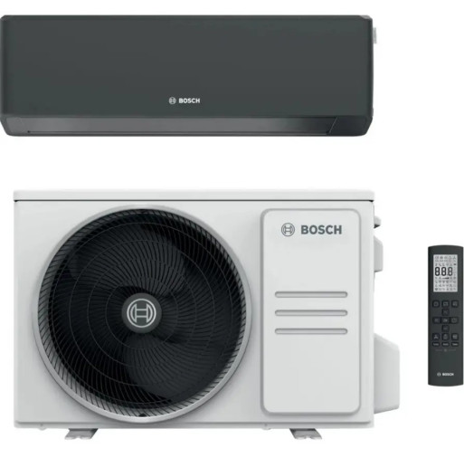 7733702579 + 7733703058 Aer conditionat BOSCH Climate 7000i, 15000 BTU, A+++/A+++, Inverter, Functie Incalzire, Wi-Fi inclus,Negru 7733702579 + 7733703058 imagine