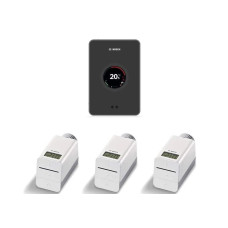 7736701394 EasyControl Set CT 200 B. Set ce conține 3 capete termostatice, 1 termostat de cameră, negru 7736701394 imagine 26694