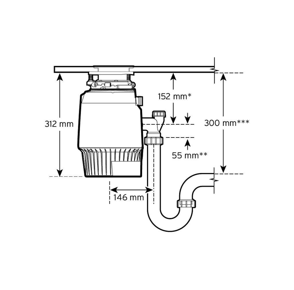 80375T-ISE Tocator de resturi alimentare Insinkerator Evolution Plus 750 EC cu buton pneumatic 0.75 CP -  SCHOCK 80375T-ISE imagine 1
