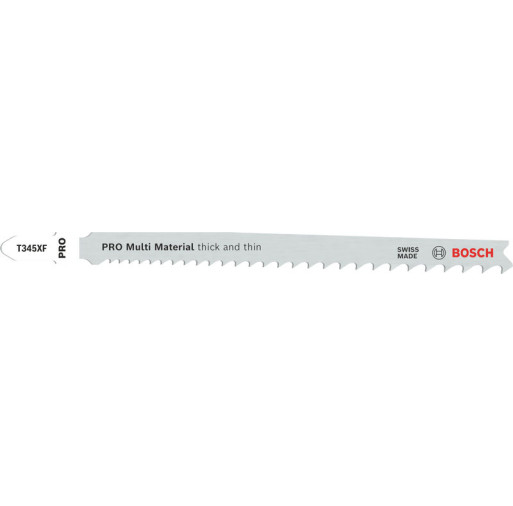 2608634994 Set de 5 pânze de fierăstrău vertical PRO Multi Material thick and thin T345XF, 132 mm 2608634994 imagine