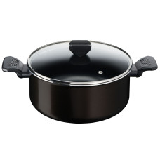 Oală cu capac Simply Clean B5674653, 24 cm, înveliș antiaderent 100% sigur, Thermo-Signal™, bază Diffusion+, 4.5 L, aluminiu, negru B5674653 imagine 27213