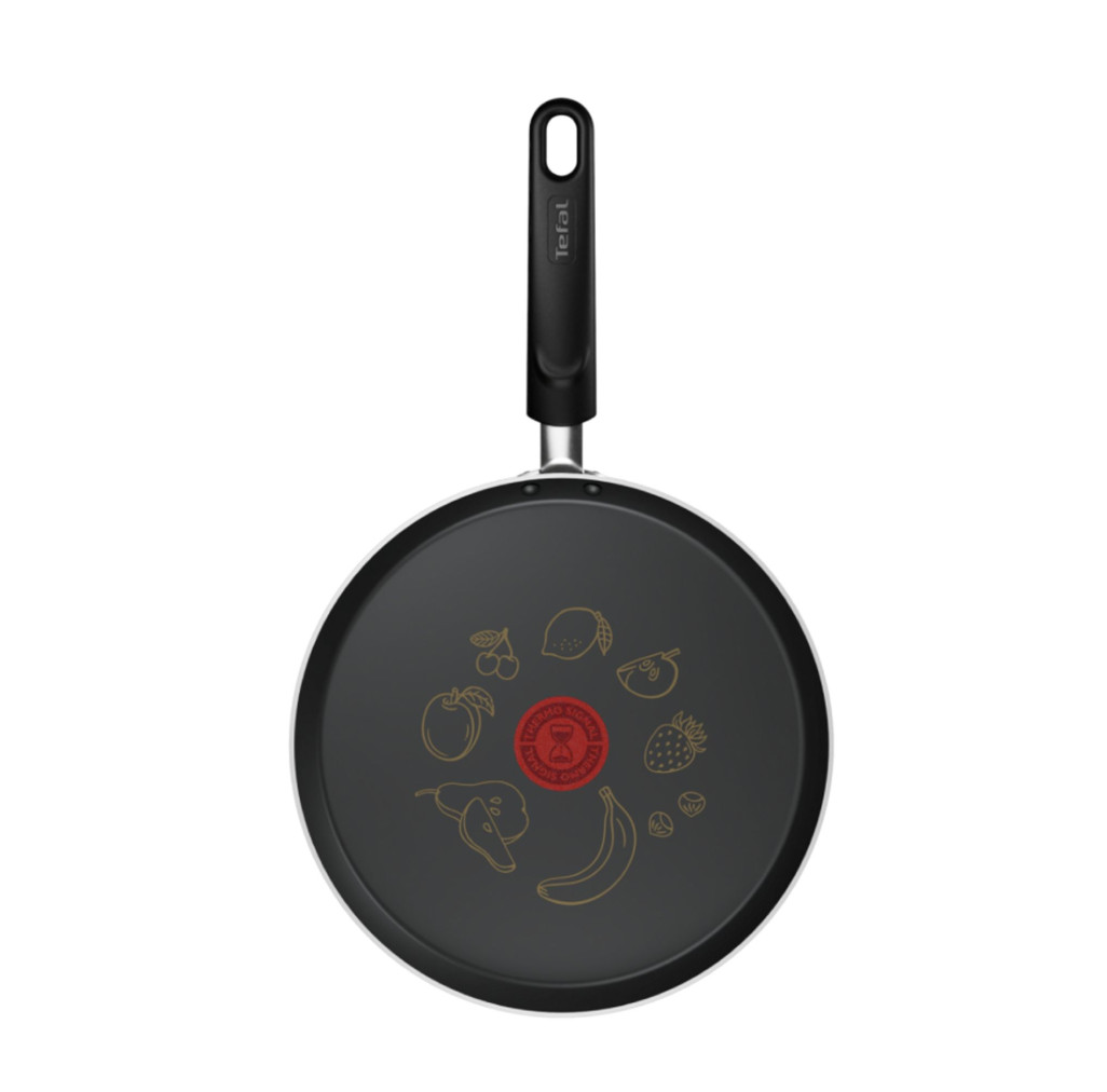 Tigaie de clătite Tefal Pancake Day B7021002, 25 cm, înveliș antiaderent, indicator Thermo-Signal, bază Difussion, roșu & negru -  Tefal B7021002 imagine 1