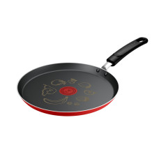 Tigaie de clătite Tefal Pancake Day B7021002, 25 cm, înveliș antiaderent, indicator Thermo-Signal, bază Difussion, roșu & negru B7021002 imagine 27178