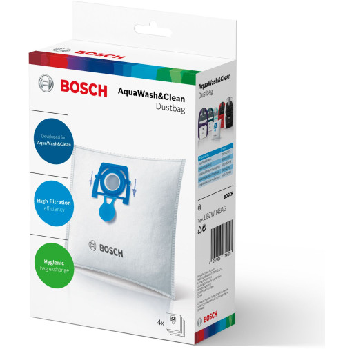 Saci de praf pentru aspirator Bosch BBZWD4BAG AquaWash&Clean - BOSCH BBZWD4BAG imagine