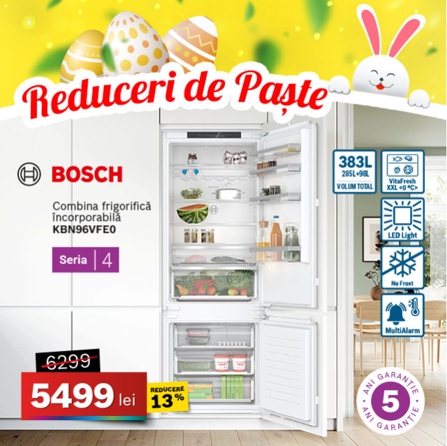 Combina frigorifica Bosch KBN96VFE0 incorporabila No Frost