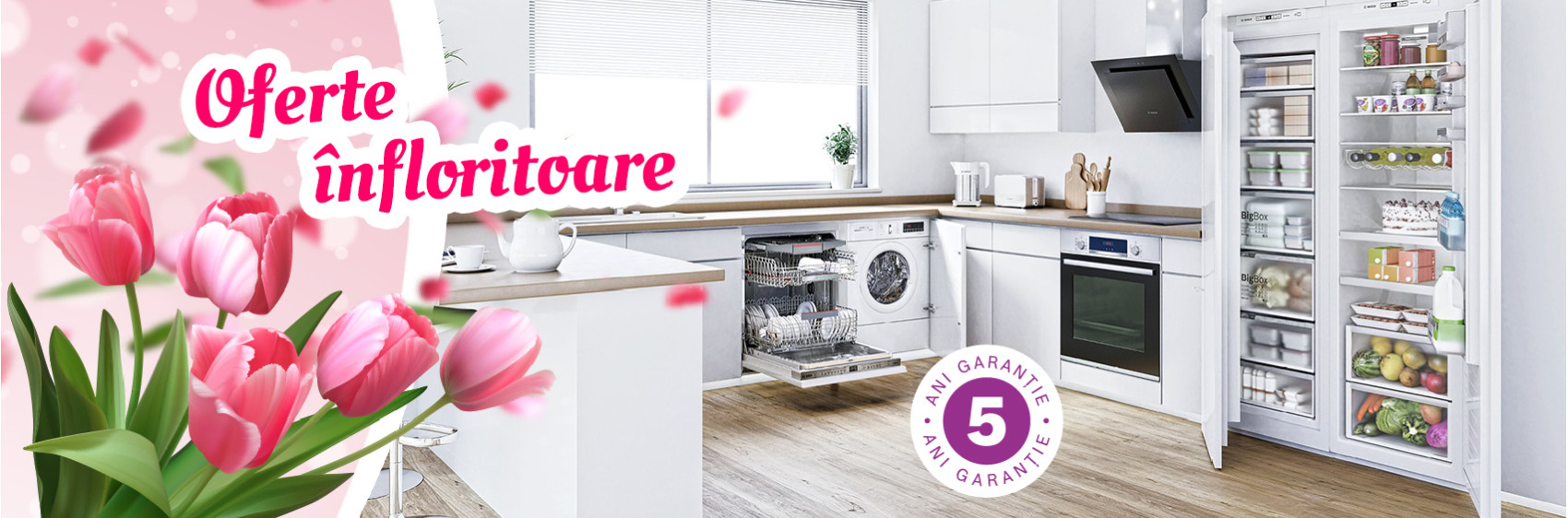 Oferte înfloritoare la electrocasnicele Bosch