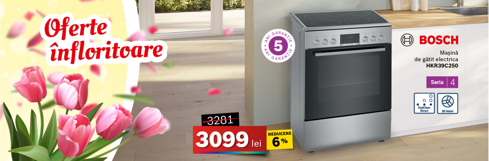 Mașină de spălat vase Bosch SMS4EVI00E, 14 seturi