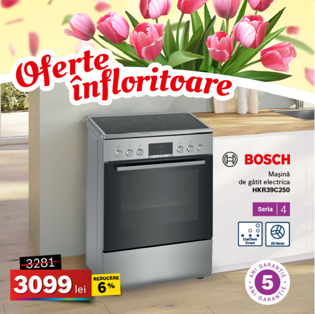 Mașină de spălat vase Bosch SMS4EVI00E, 14 seturi