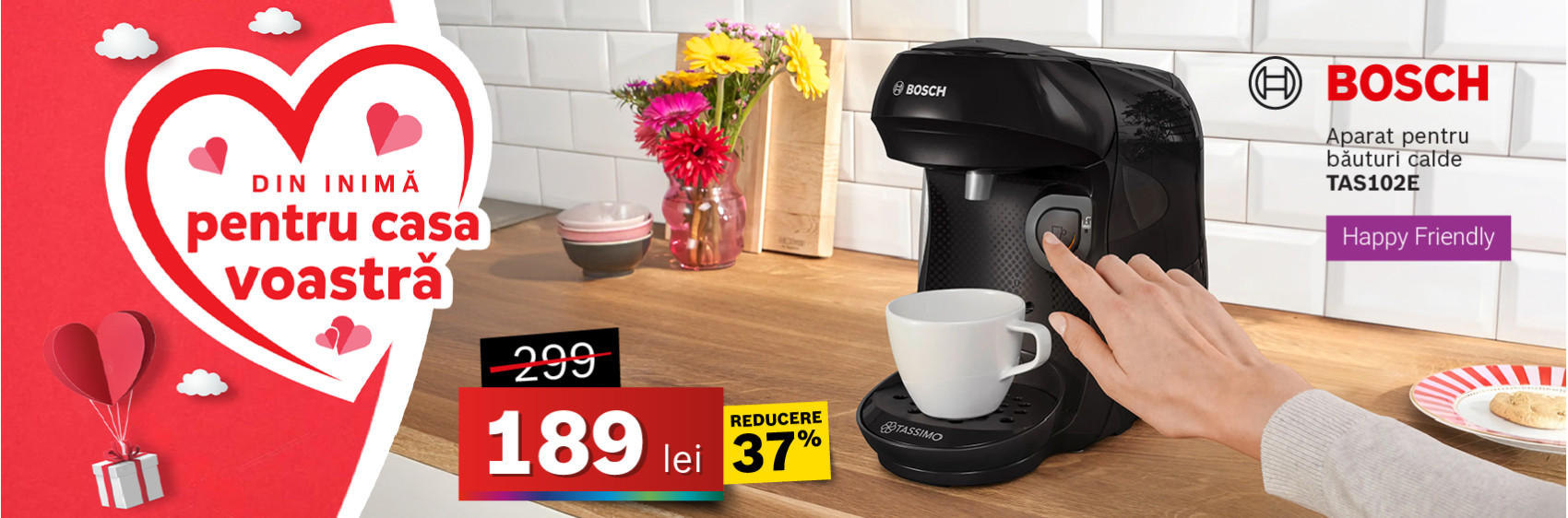 Aparat pentru băuturi calde Bosch TAS102E