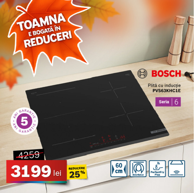 Plită cu inducție Bosch PVS63KHC1E, Seria 6