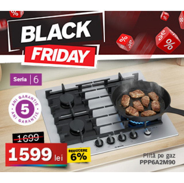 Plita pe gaz Bosch PPP6A2M90