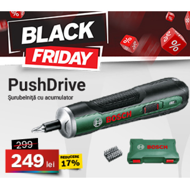Masină de insurubat cu acumulator PushDrive