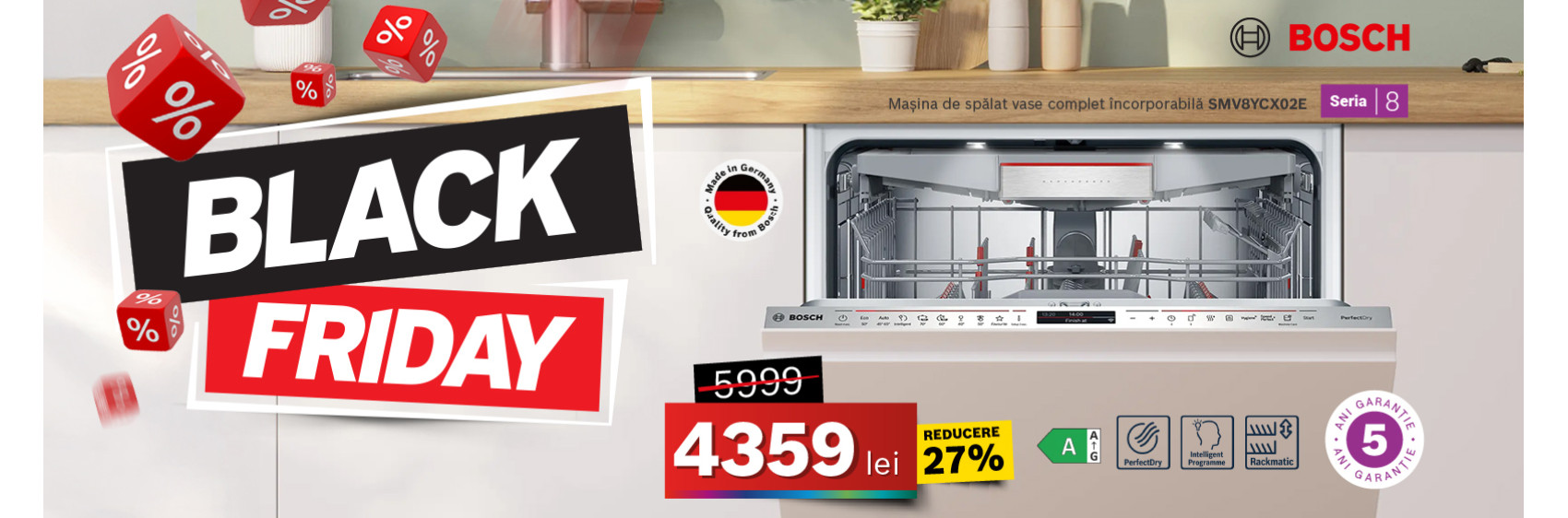 Masina de spalat vase Bosch SMV8YCX02E