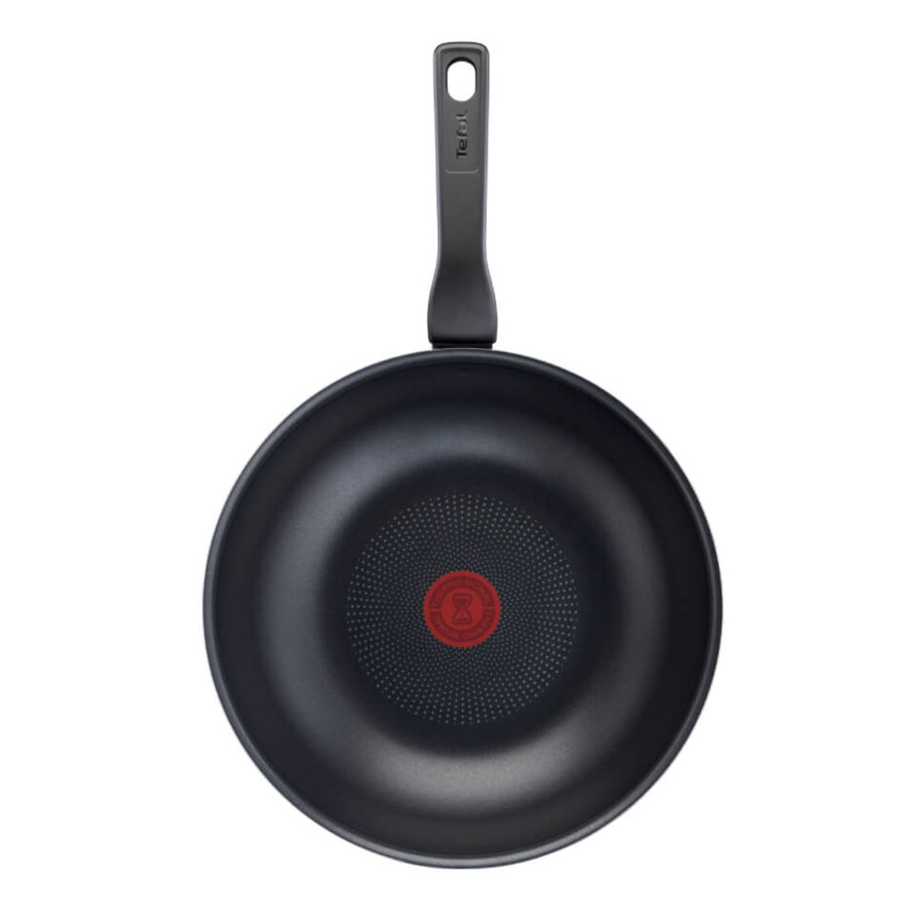Tigaie wok Tefal XL Intense 28 cm C3841953, aluminiu, invelis antiaderent, 3.6L, tehnologia Thermo-Signal, maro -  Tefal C3841953 imagine 1