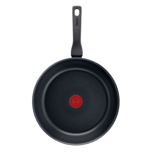 Tigaie XL Force C3850453, 24 cm, înveliș antiaderent 100% sigur, de lungă durată, Thermo-Signal™, bază Diffusion+, aluminiu, negru -  Tefal C3850453 imagine