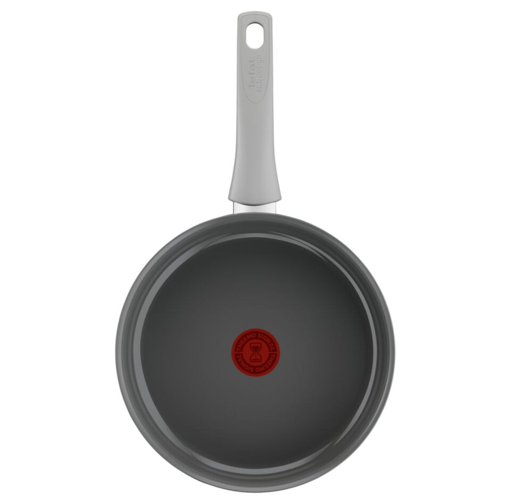Cratita 24cm Tefal Renew On C4273232, 100% aluminiu reciclat, indicator Thermo-Signal, compatibil cu inductia, invelis ceramic, gri -  Tefal C4273232 imagine 1