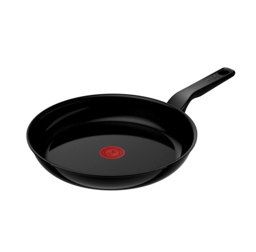 Tigaie Tefal Renew de 28 cm C4320623, 100% aluminiu reciclat, indicator Thermo-Signal, compatibil cu inducția, înveliș ceramic, negru -  Tefal C4320623 imagine