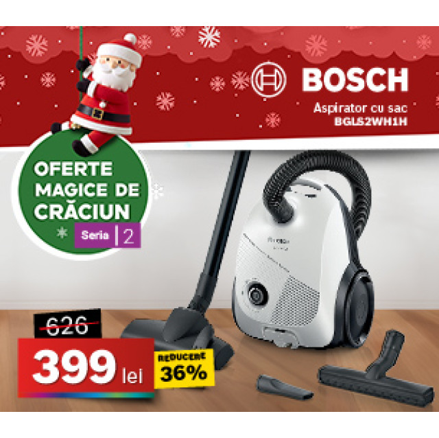 Aspirator cu sac Bosch BGLS2WH1H