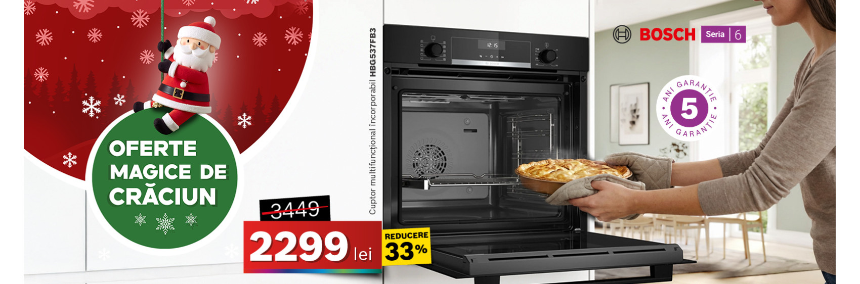 Cuptor electric Bosch HBG537FB3 incorporabil