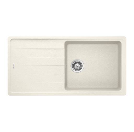 ELED100LVANI Chiuveta bucatarie Schock Element D-100L Cristalite Vanilla 1000 x 500 mm, compozit granit, reversibila, montare pe blat, bej deschis -  SCHOCK ELED100LVANI imagine