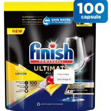 Detergent capsule FINISH100LEMON masina de spalat vase Finish Ultimate All in 1 Lemon, 100 spalari FINISH100LEMON imagine 28251