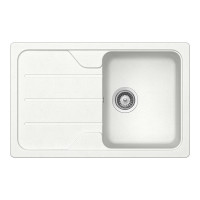 FOMD100SALPI Chiuveta bucatarie Schock Formhaus D-100S Cristalite Alpina 780 x 500 mm, granit, reversibila, montare pe blat, alb FOMD100SALPI imagine 27862