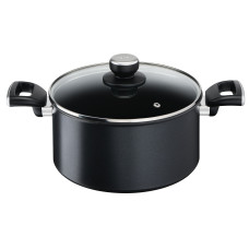 Oală Unlimited G2554672, 24 cm, înveliș antiaderent 100% sigur, Titanium Anti-Scratch, Thermo-Signal™, bază Thermo-Fusion™, aluminiu, negru G2554672 imagine 27199