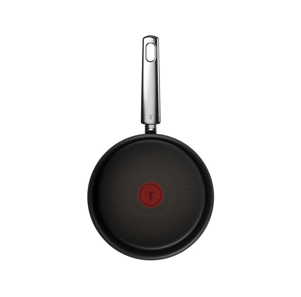 Cratita cu capac Tefal Excellence+ G3303202, 24 cm, invelis antiaderent, tehnologie FUSIONCORE, Thermo-Signal™, maner nituit, aluminiu, inductie, negru -  Tefal G3303202 imagine 1