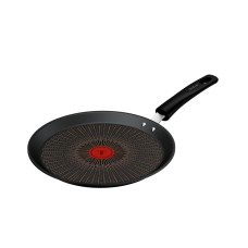 Tigaie pentru clatite Tefal Excellence+ G3303802, 25 cm, invelis antiaderent, tehnologie FUSIONCORE, Thermo-Signal™, maner nituit, aluminiu, inductie, negru G3303802 imagine 27164