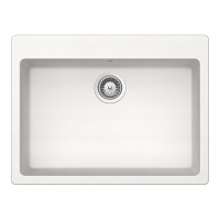 GAXN100LPOLA Chiuveta bucatarie Schock Galaxy N-100L Cristadur Polaris 700 x 530 mm, compozit granit, montare pe blat, alb polar GAXN100LPOLA imagine 28034