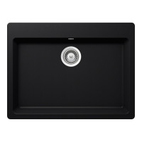 GAXN100LPURO Chiuveta bucatarie Schock Galaxy N-100L Cristadur Puro 700 x 530 mm, compozit granit, montare pe blat, negru intens GAXN100LPURO imagine 28031