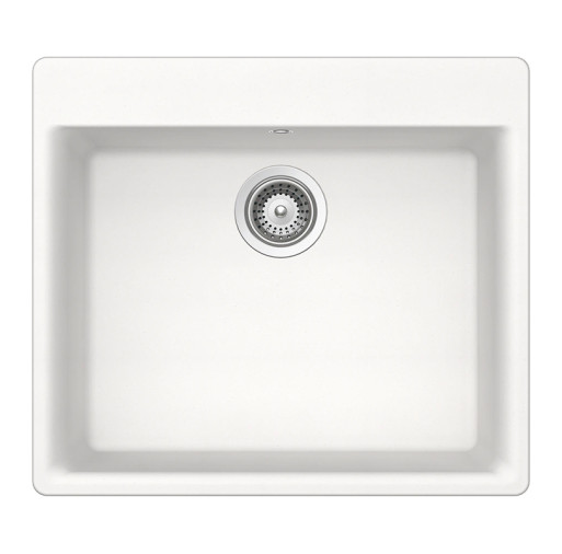 GAXN100POLA Chiuveta bucatarie Schock Galaxy N-100 Cristadur Polaris 600 x 530 mm, granit, montare pe blat, alb polar -  SCHOCK GAXN100POLA imagine