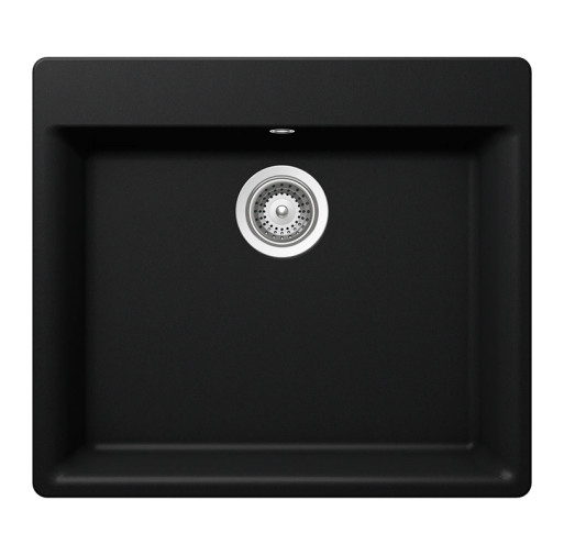 GAXN100PURO Chiuveta bucatarie Schock Galaxy N-100 Cristadur Puro 600 x 530 mm, granit, montare pe blat, negru intens -  SCHOCK GAXN100PURO imagine