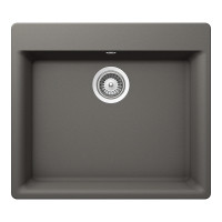 GAXN100SILV Chiuveta bucatarie Schock Galaxy N-100 Cristadur Silverstone 600 x 530 mm, granit, montare pe blat, gri inchis GAXN100SILV imagine 27953