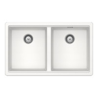 GREN200POLA Chiuveta bucatarie Schock Greenwich N-200 Cristadur Polaris 750 x 455 mm, compozit granit, montare pe/sub blat, alb polar GREN200POLA imagine 28040