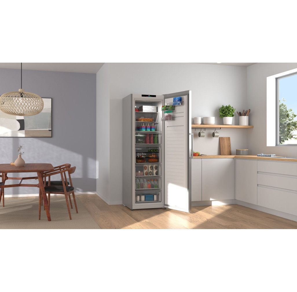 GSN36VLDG Seria 4, Congelator independent, 186.2 x 59.5 cm, Inox Look - BOSCH GSN36VLDG imagine 1