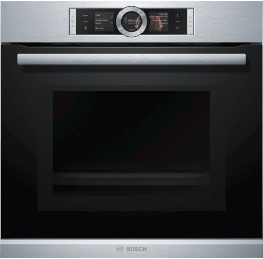 Cuptor incorporabil BOSCH HMG636RS1 cu opțiune de microunde 60 cm seria 8 Inox HMG636RS1 imagine
