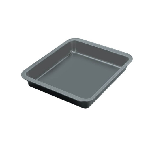 Tavă de copt Tefal Easybake J1744674, 29 x 23 cm, oțel carbon, înveliș antiaderent, difuzie optimă a căldurii, gri -  Tefal J1744674 imagine