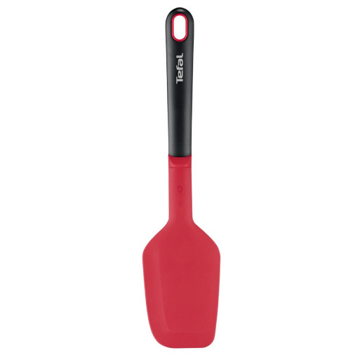 Spatula Tefal Ingenio+ K1984234, rezistenta la temperaturi inalte, compatibilitate cu masina de spalat vase, silicon, rosu & negru -  Tefal K1984234 imagine