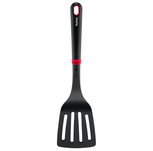 Spatula cu fante Tefal Ingenio+ K1984634, rezistenta la temperaturi inalte, compatibilitate cu masina de spalat vase, plastic, negru & rosu -  Tefal K1984634 imagine