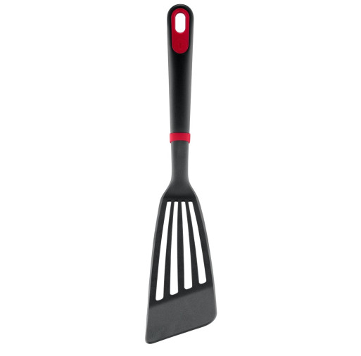 Spatula cu fante Tefal Ingenio+ K1984734, rezistenta la temperaturi inalte, compatibilitate cu masina de spalat vase, plastic, negru & rosu -  Tefal K1984734 imagine