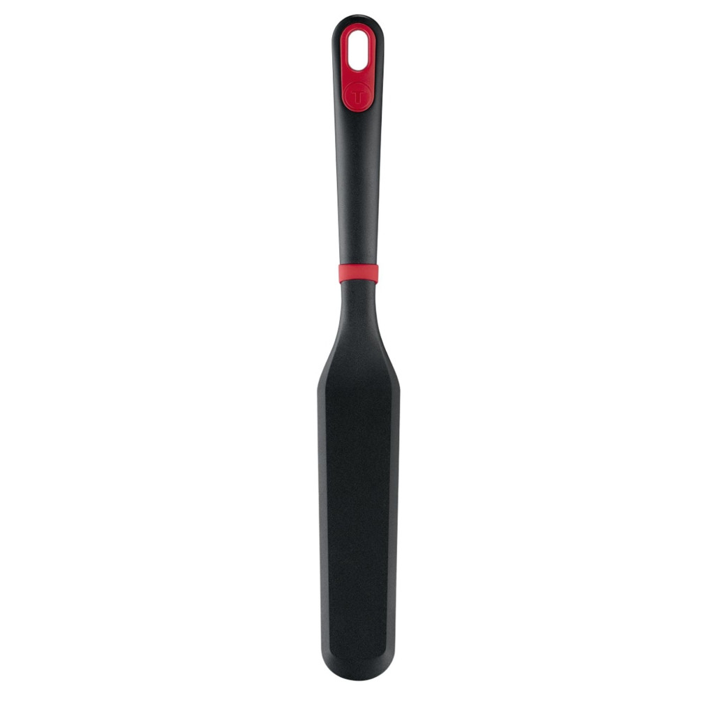 Spatula pentru clatite Tefal Ingenio+ K1984934, rezistenta la temperaturi inalte, compatibilitate cu masina de spalat vase, plastic, negru & rosu -  Tefal K1984934 imagine 1