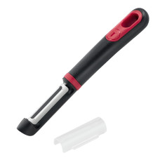 Accesoriu pentru decojit legume si fructe Tefal Ingenio K1992034, lame duble, inox, capac de protectie, negru & rosu K1992034 imagine 27244